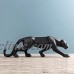 Abstract Black Leopard Sculpture Resin Black Color Figure Statue for Deco Home A   253668270751